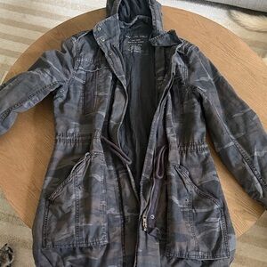 American Eagle Outfitters Black Quilted Jacket